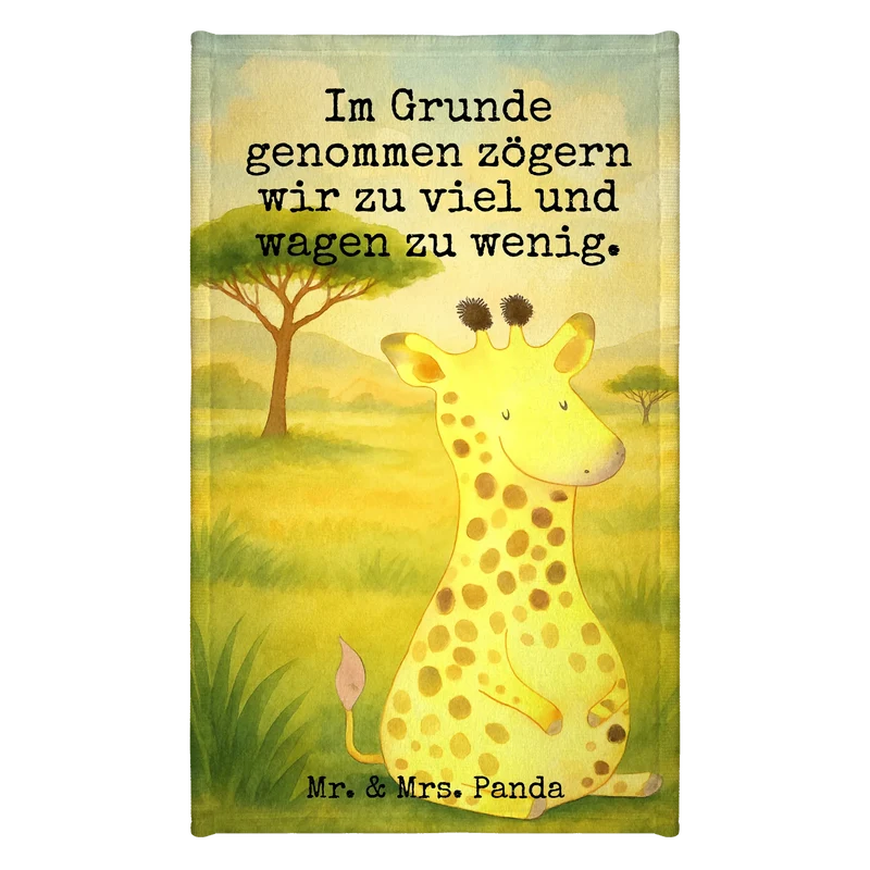 Gästehandtuch Giraffe Zufrieden Design