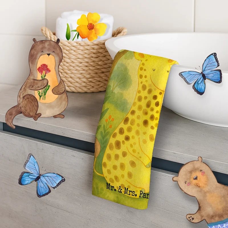 Gästehandtuch Giraffe Zufrieden Design