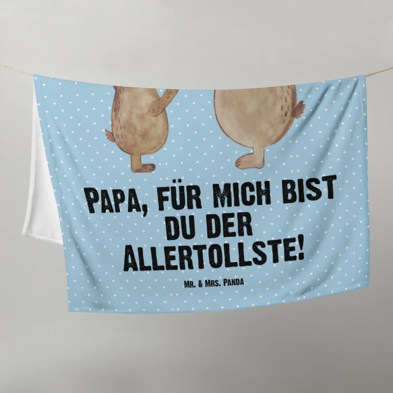 Babydecke Bären mit Hut