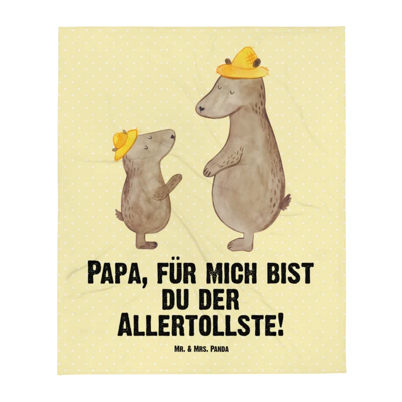 Babydecke Bären mit Hut