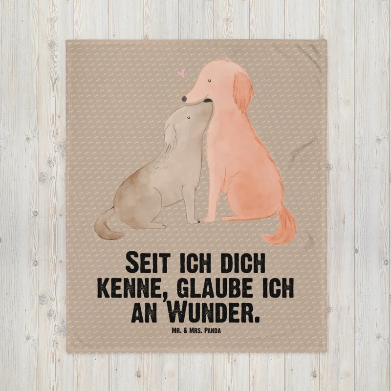 Babydecke Hunde Liebe