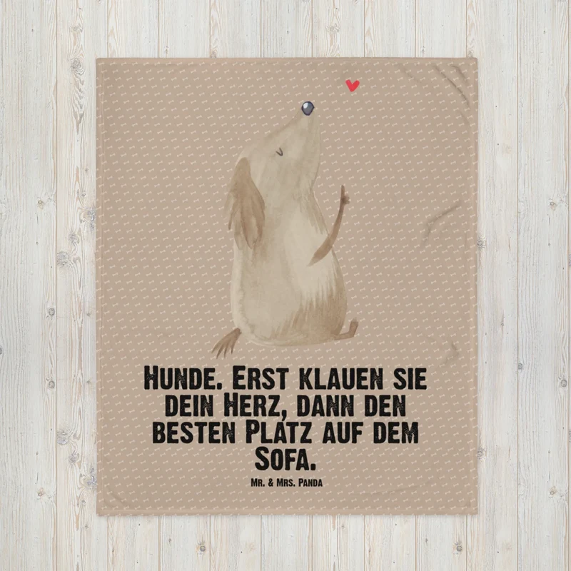 Babydecke Hund Liebe