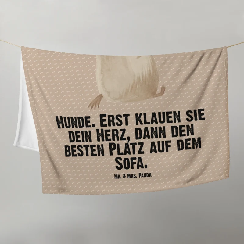 Babydecke Hund Liebe