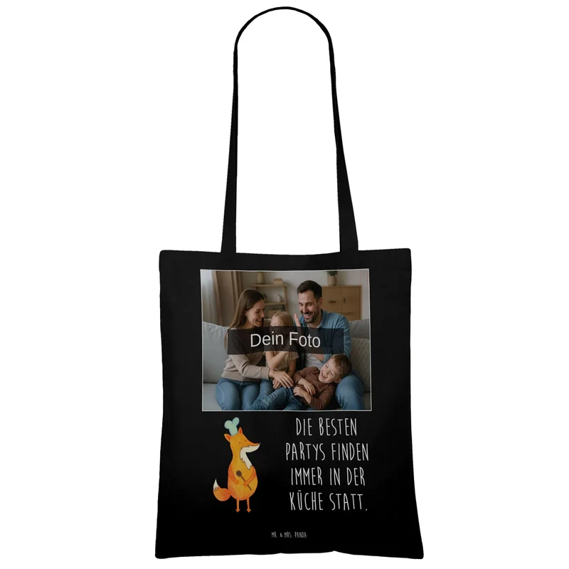 Personalisierte Foto Tragetasche Fuchs Koch