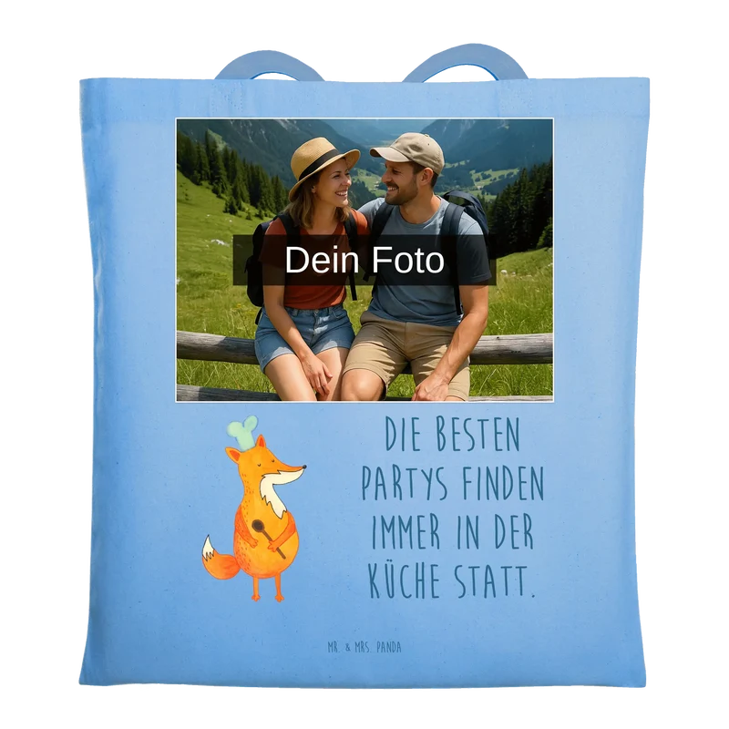 Personalisierte Foto Tragetasche Fuchs Koch