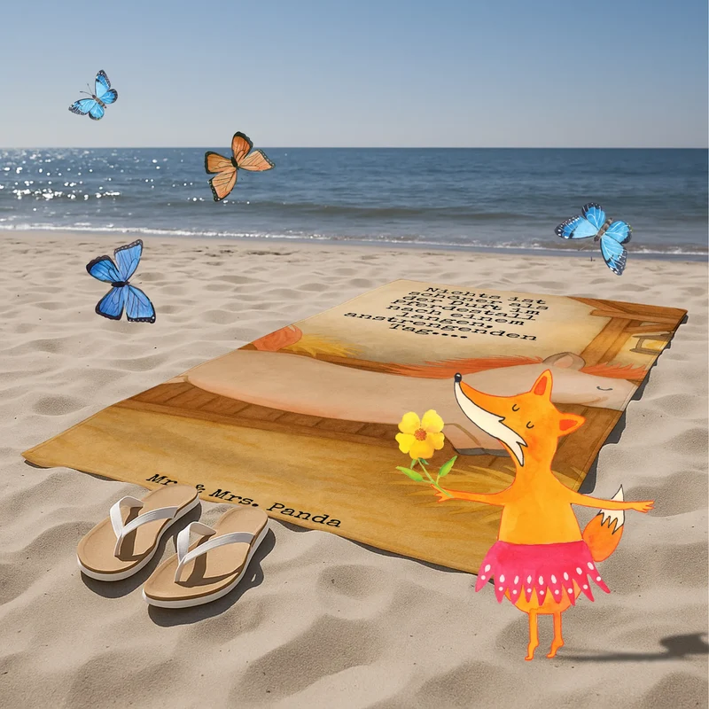 Badehandtuch Pferd Springen Design