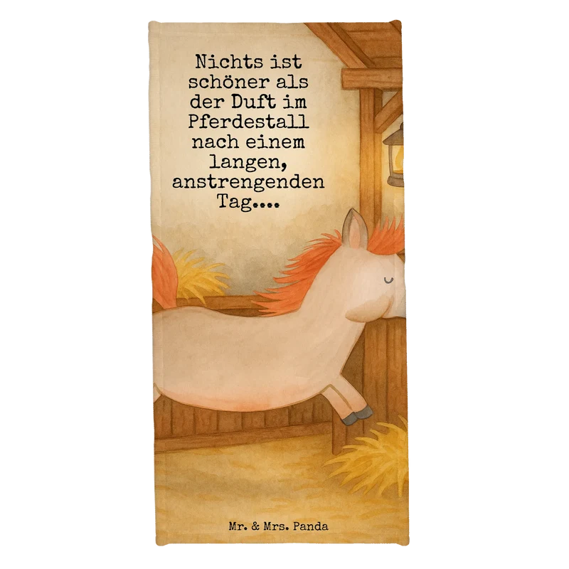 Badehandtuch Pferd Springen Design