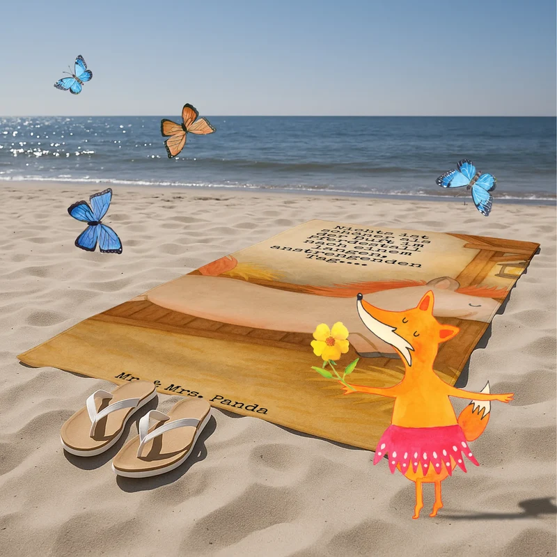Badehandtuch Pferd Springen Design