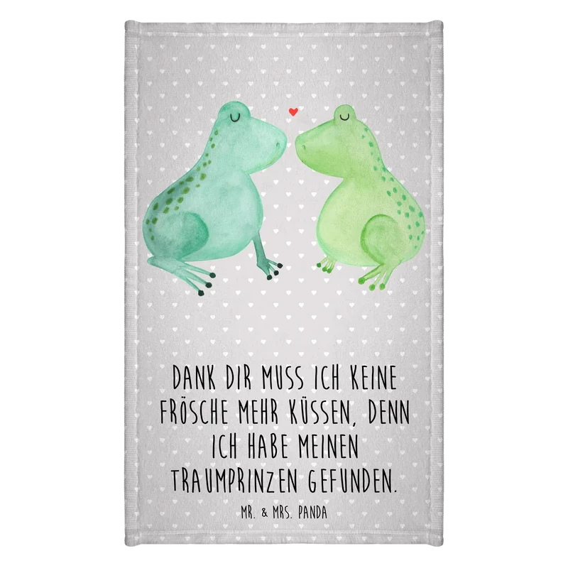 Gästehandtuch Frosch Liebe