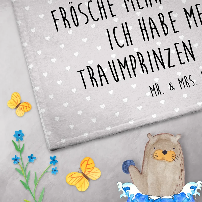 Gästehandtuch Frosch Liebe