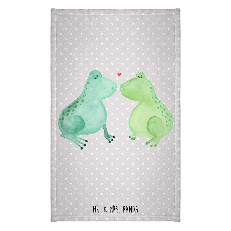 Gästehandtuch Frosch Liebe