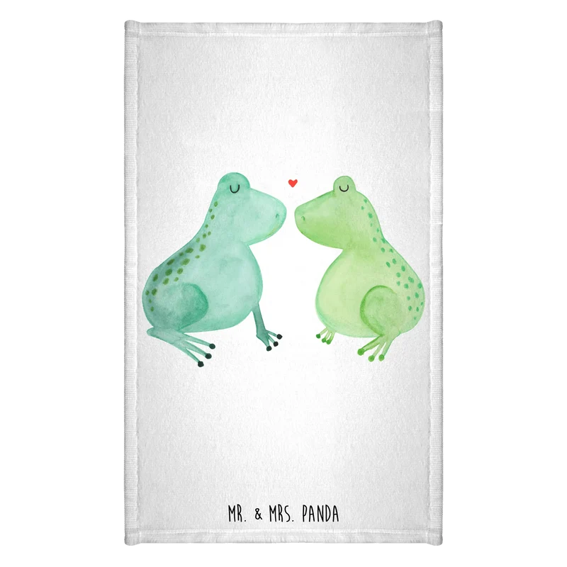 Gästehandtuch Frosch Liebe