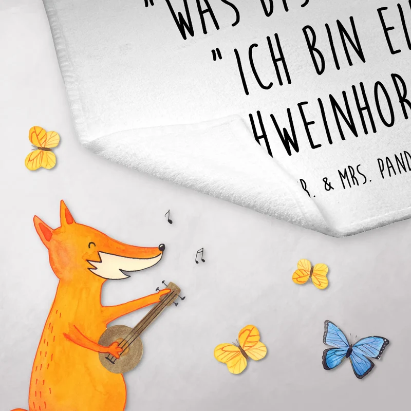 Gästehandtuch Einhorn Schwein