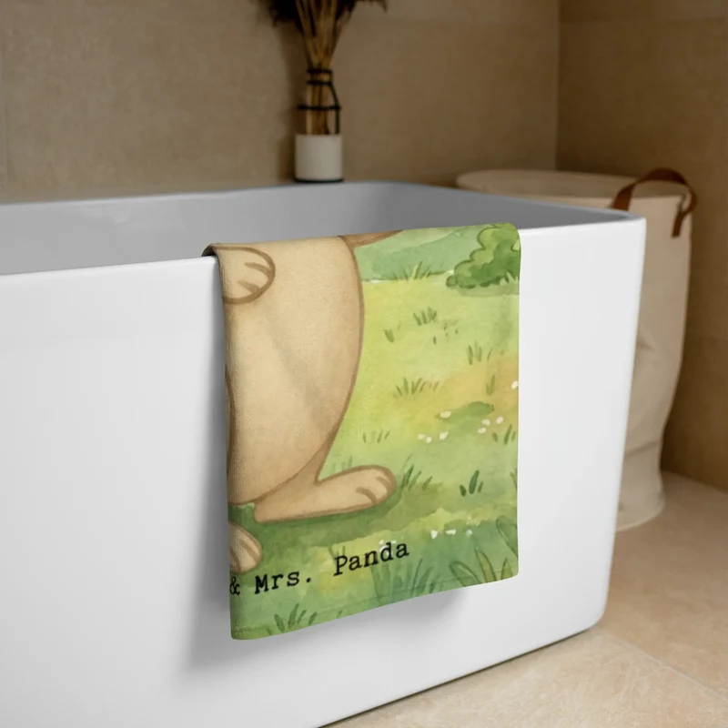XL Badehandtuch Hase Pommes Design