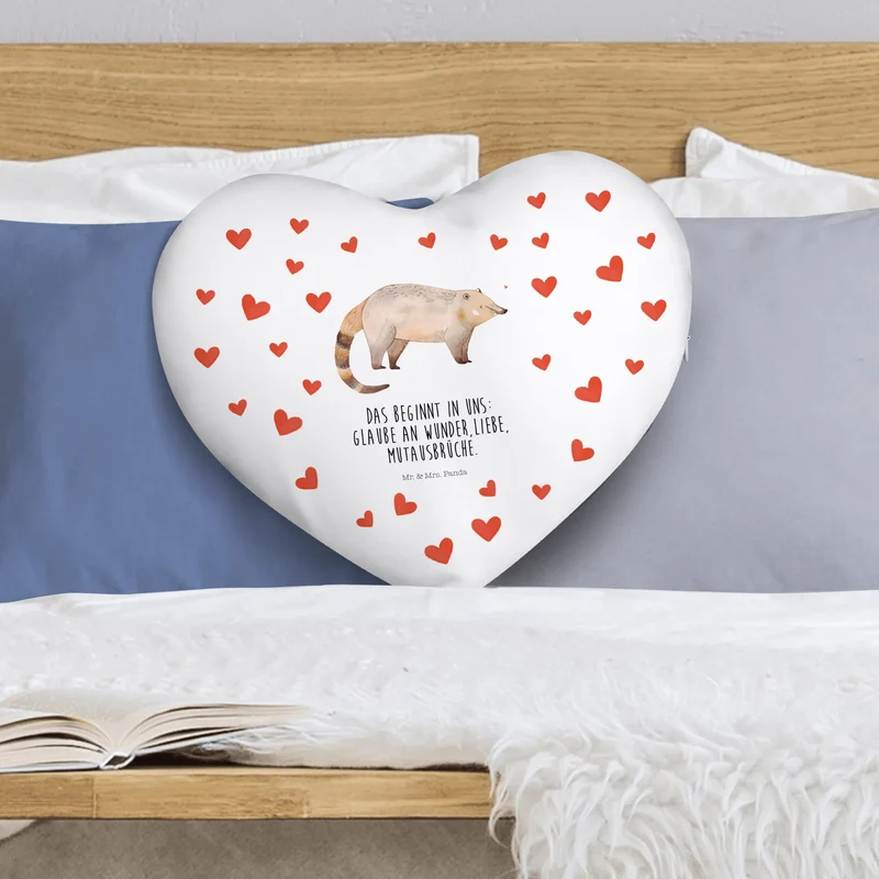 Herzkissen Nasenbär