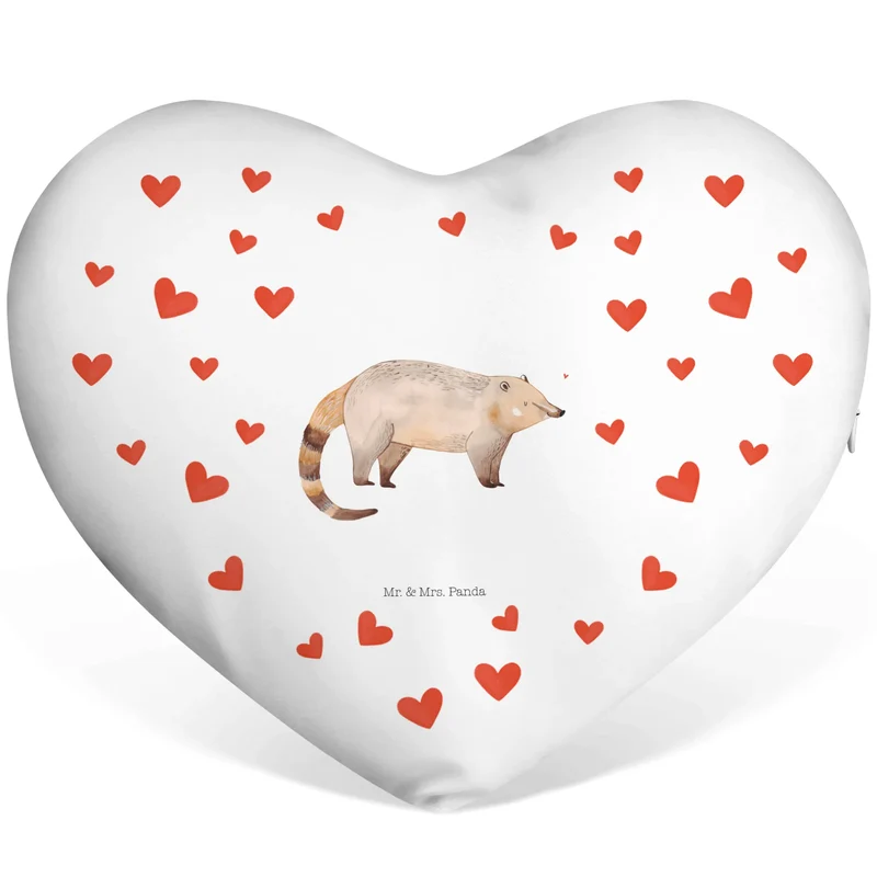 Herzkissen Nasenbär