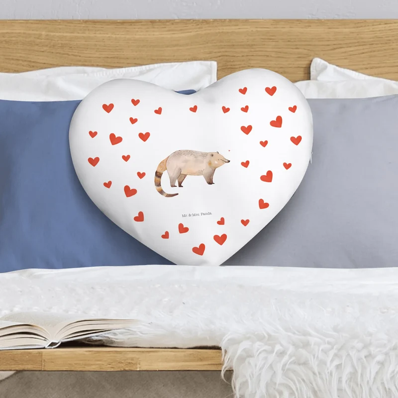 Herzkissen Nasenbär