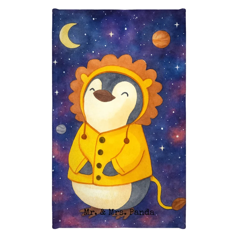 Gästehandtuch Löwe Astrologie Design