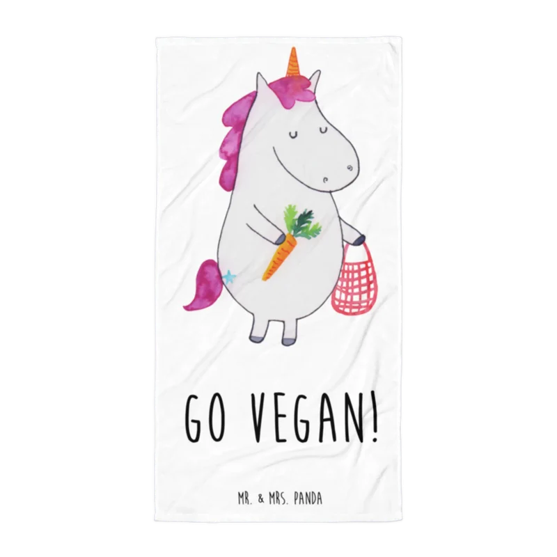 XL Badehandtuch Einhorn Vegan