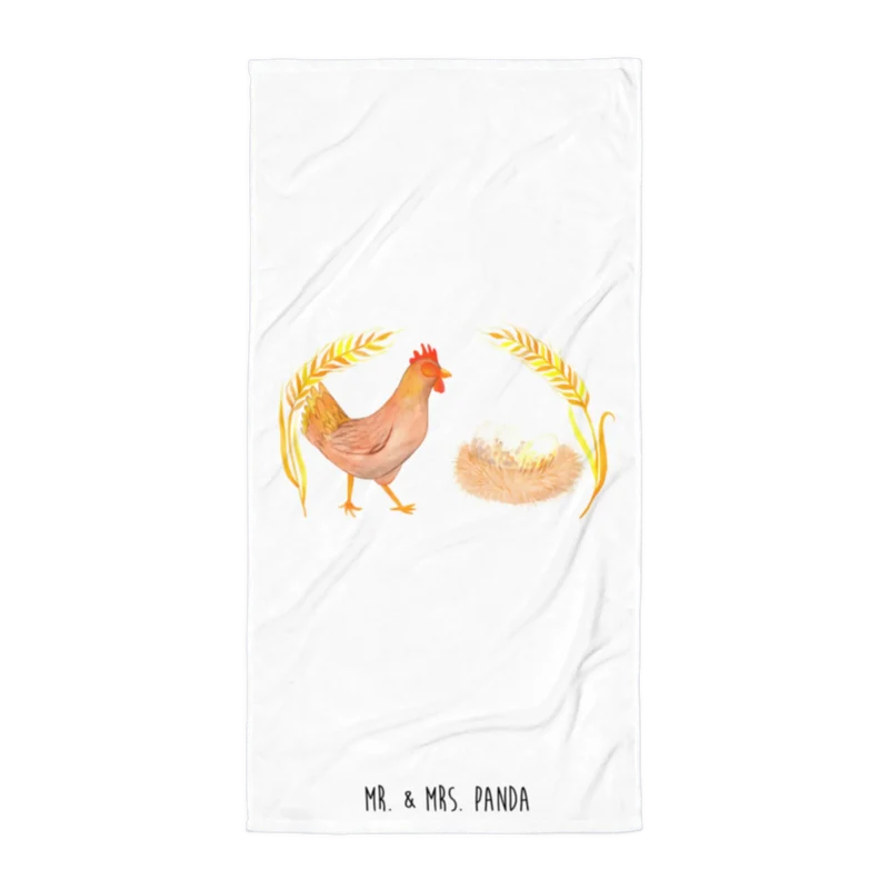 XL Badehandtuch Huhn Stolz