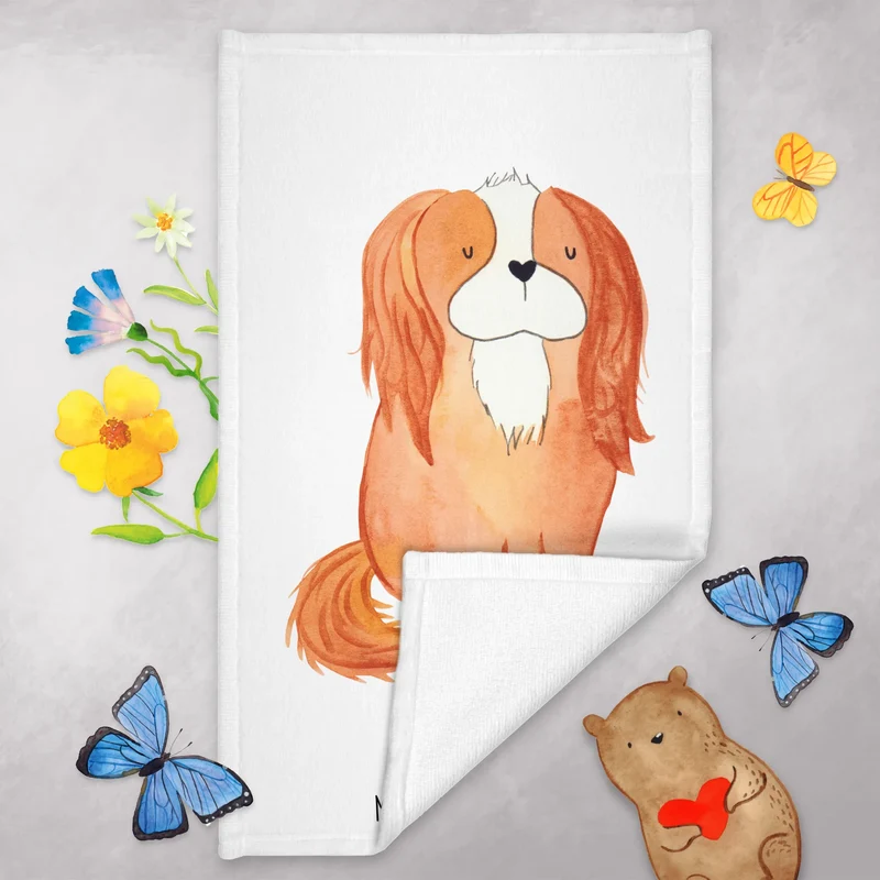 Gästehandtuch Hund Cavalier King Charles Spaniel