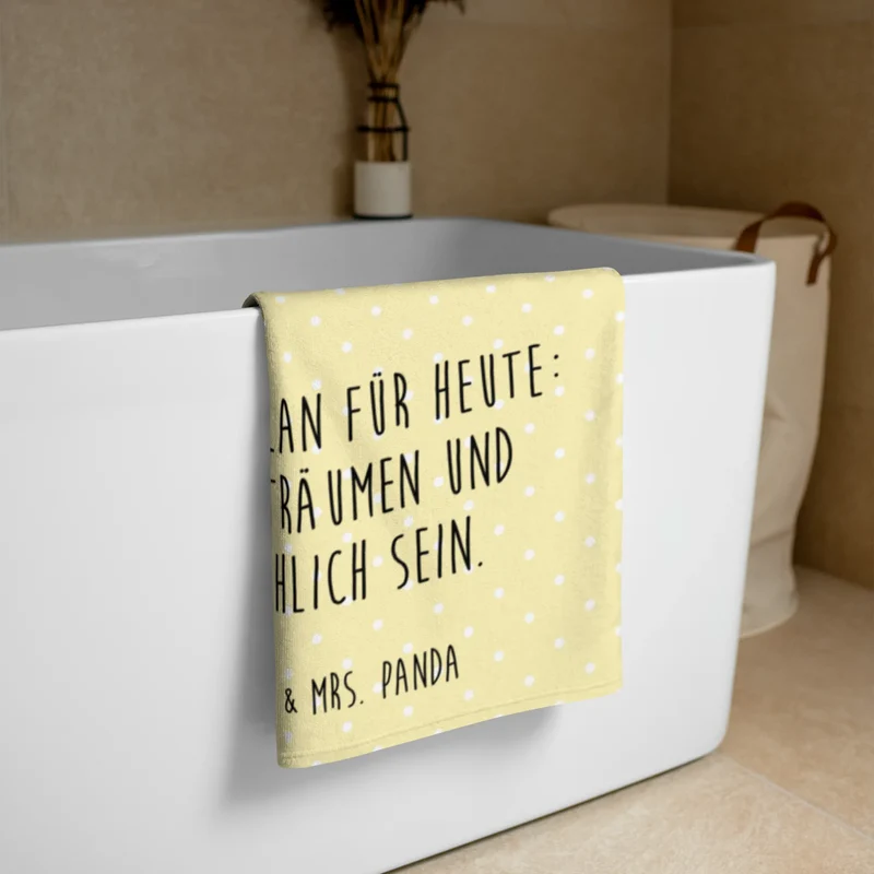 XL Badehandtuch Waschbär