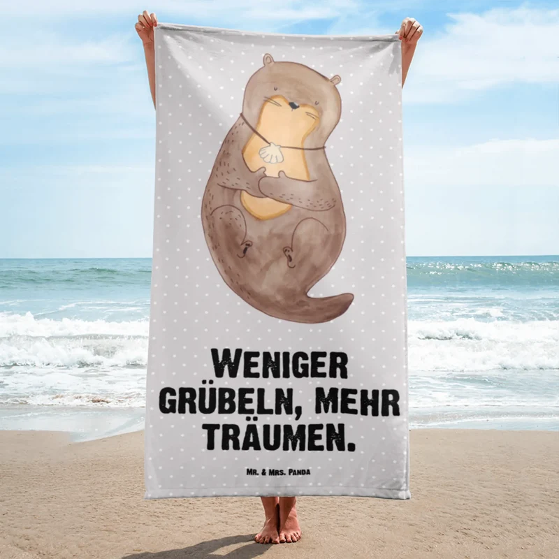 XL Badehandtuch Otter Muschel