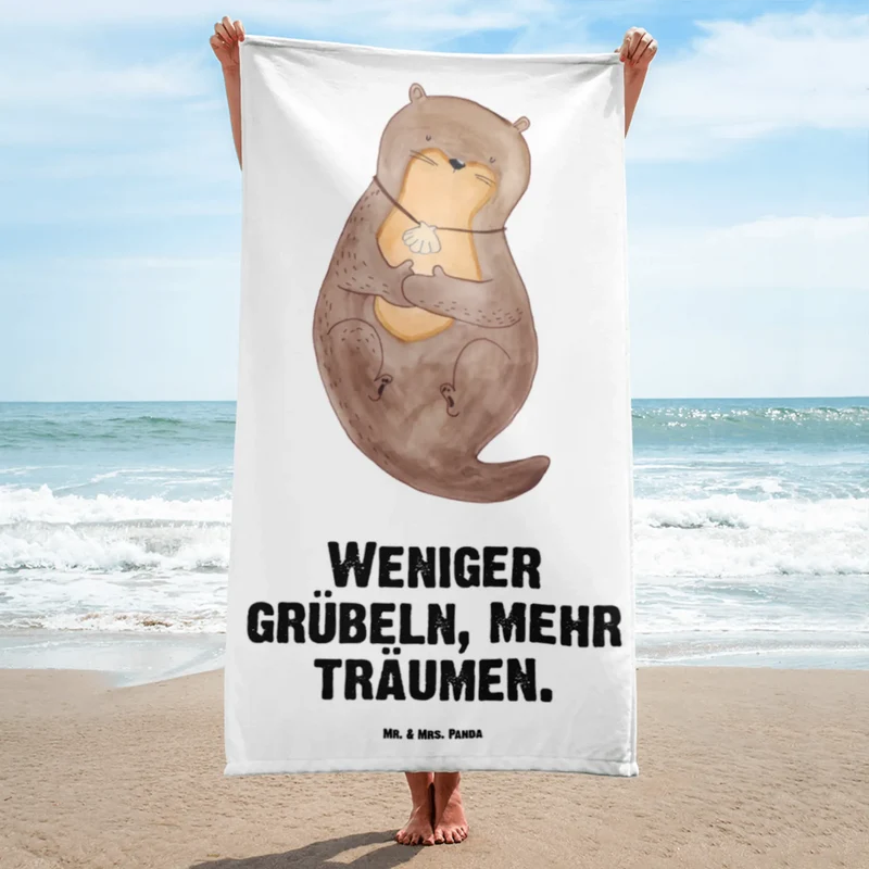 XL Badehandtuch Otter Muschel