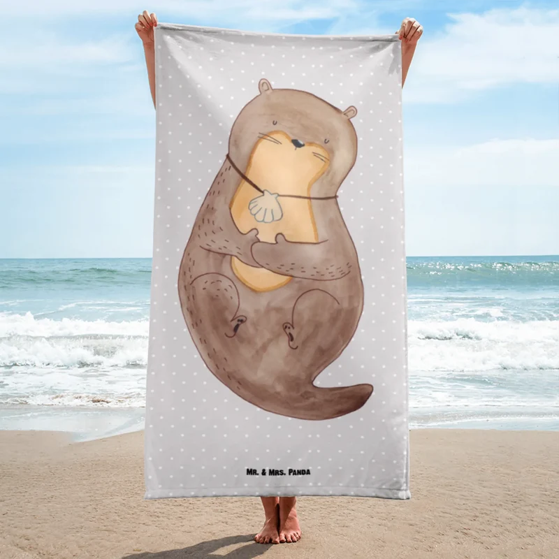 XL Badehandtuch Otter Muschel