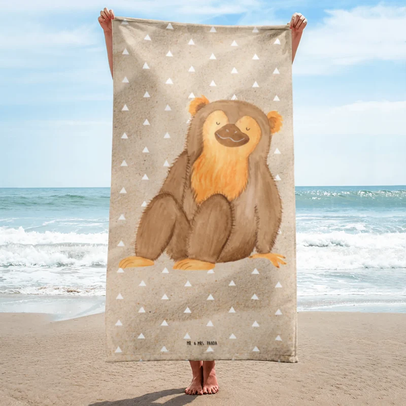XL Badehandtuch Affe