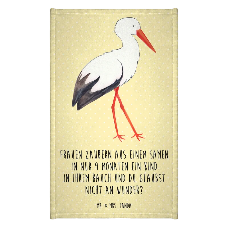 Gästehandtuch Storch