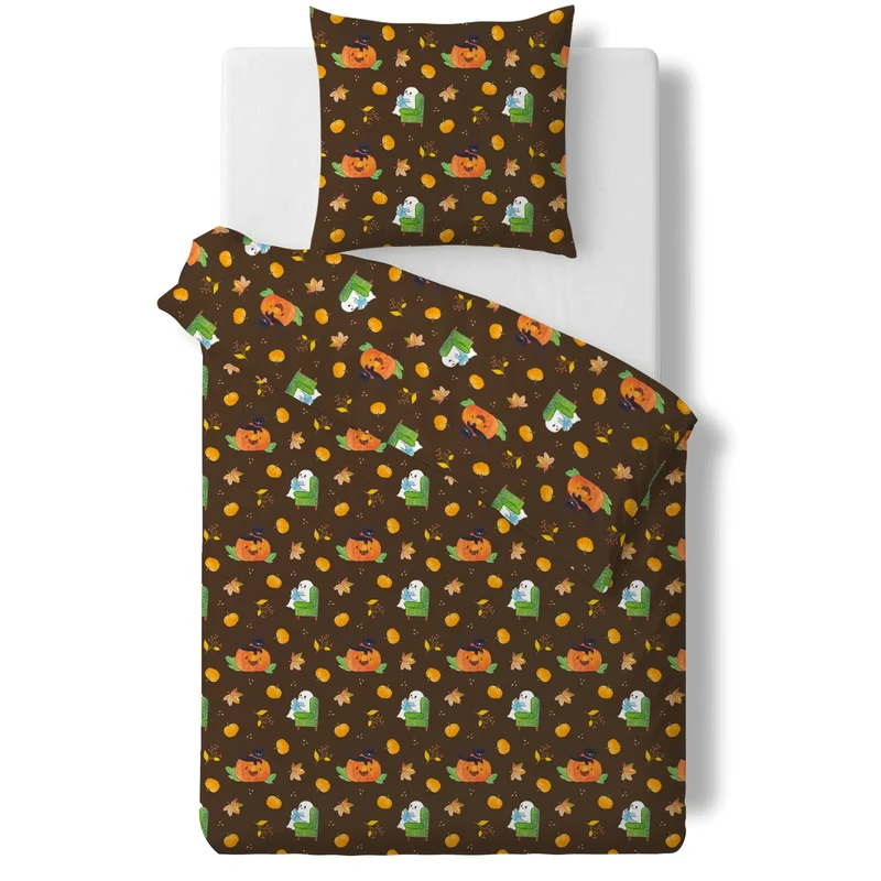 Bettwäsche Herbst Halloween Muster