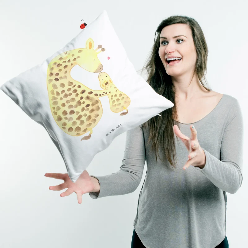40x40 Kissen Giraffe Kind
