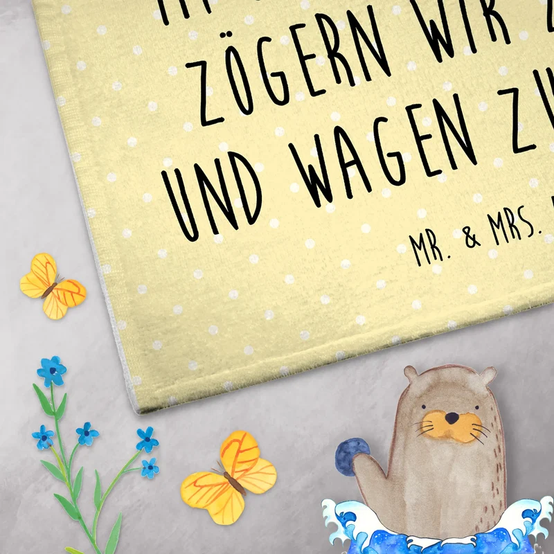 Gästehandtuch Igel Herzen