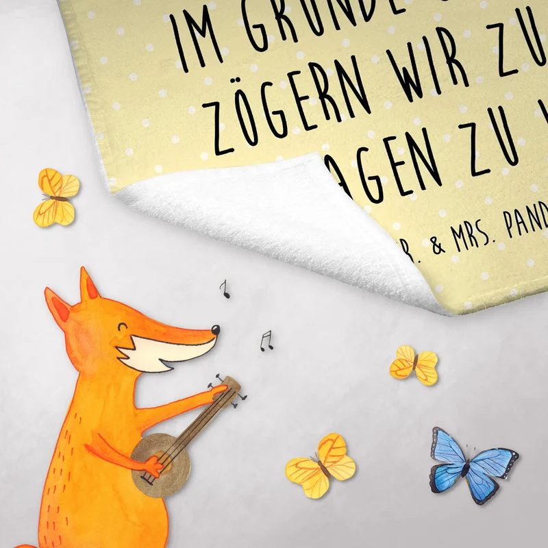 Gästehandtuch Igel Herzen