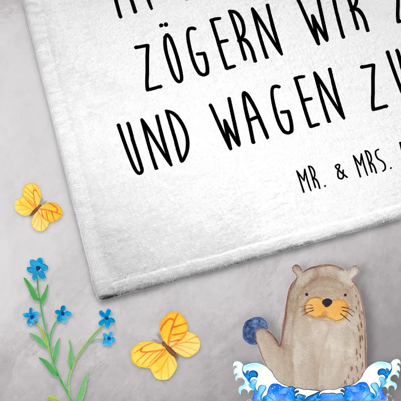 Gästehandtuch Igel Herzen
