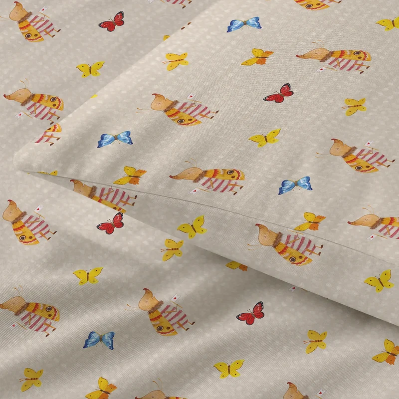 Bettwäsche Nachtfalter Fähnchen Muster