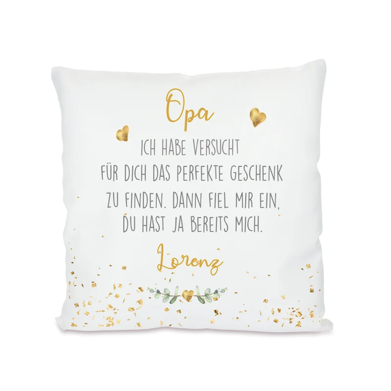 Kissen mit Spruch "Mama, wir haben versucht..." | Personalisiertes Geschenk für Mütter | 4 Motivvarianten zur Auswahl