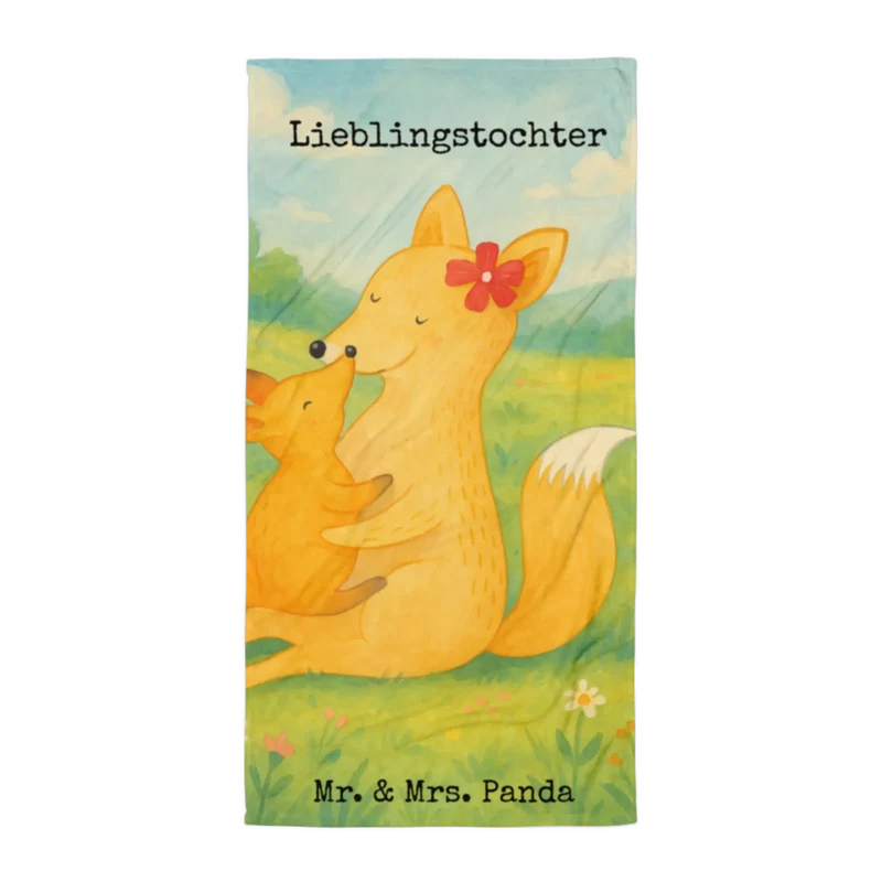 XL Badehandtuch Fuchs Mama Design