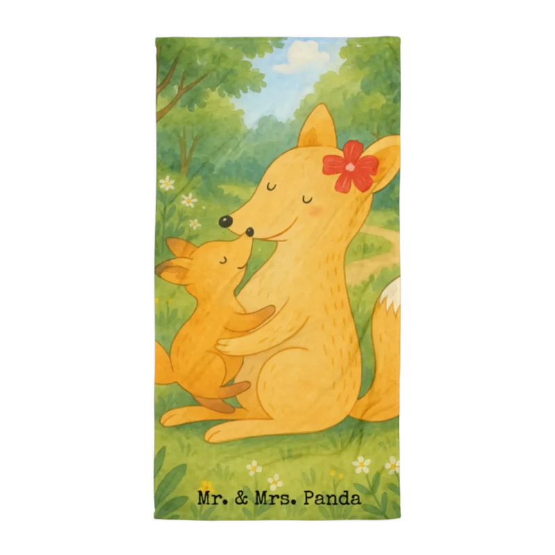 XL Badehandtuch Fuchs Mama Design