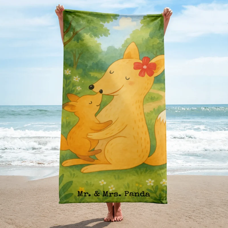 XL Badehandtuch Fuchs Mama Design
