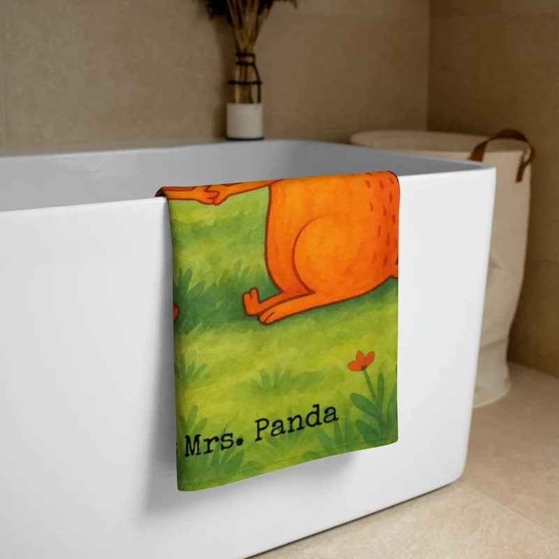XL Badehandtuch Füchse Liebe Design