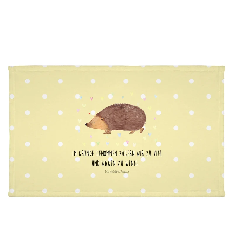 Handtuch Igel Herzen