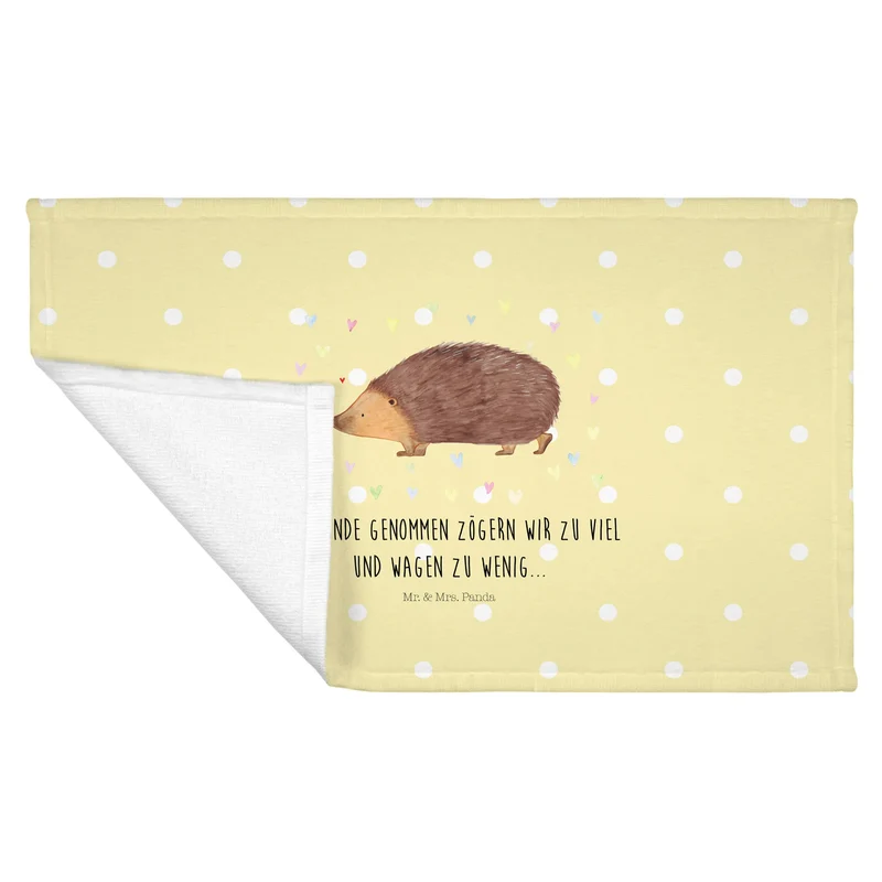 Handtuch Igel Herzen