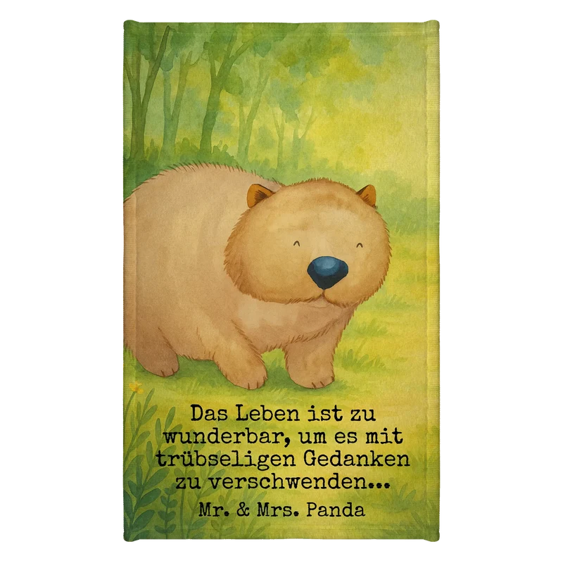 Gästehandtuch Wombat Design