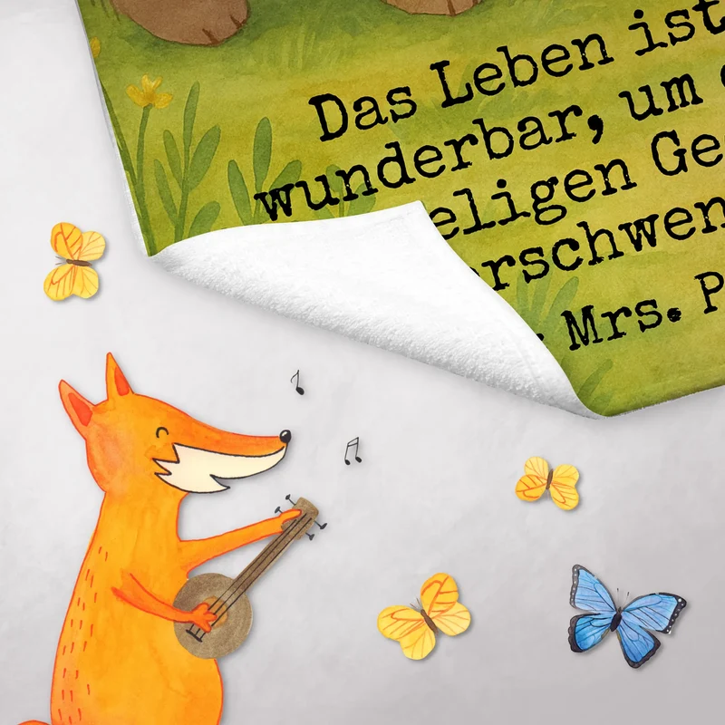 Gästehandtuch Wombat Design