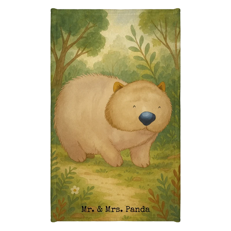 Gästehandtuch Wombat Design