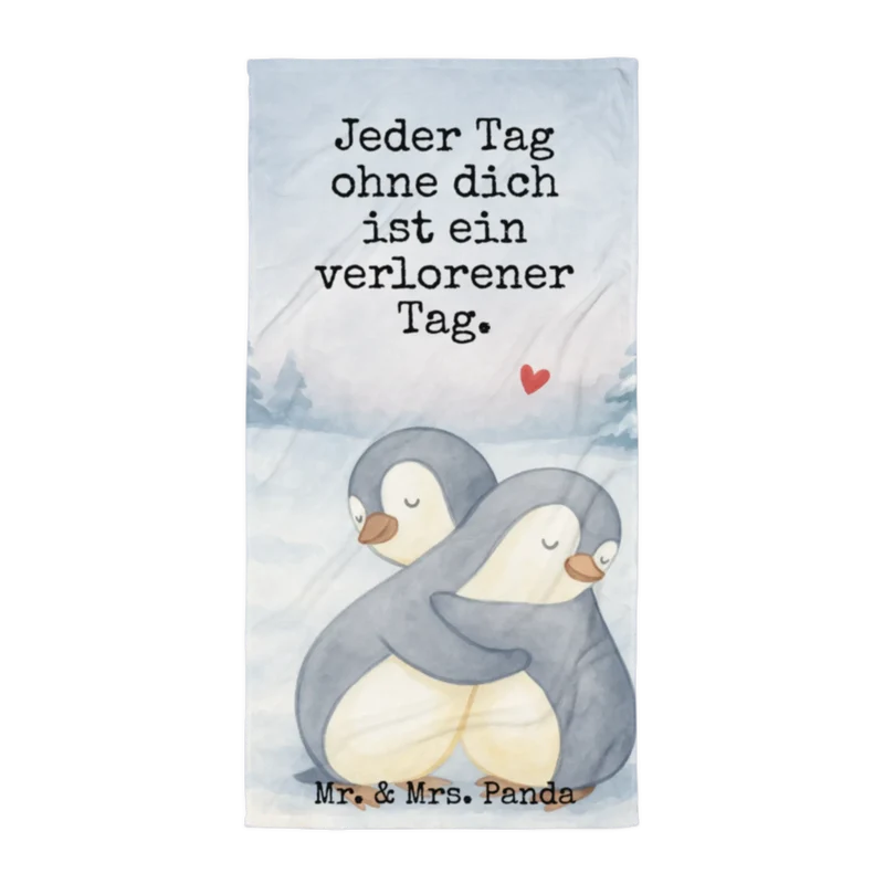 XL Badehandtuch Pinguine Kuscheln Design