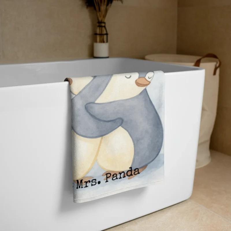 XL Badehandtuch Pinguine Kuscheln Design
