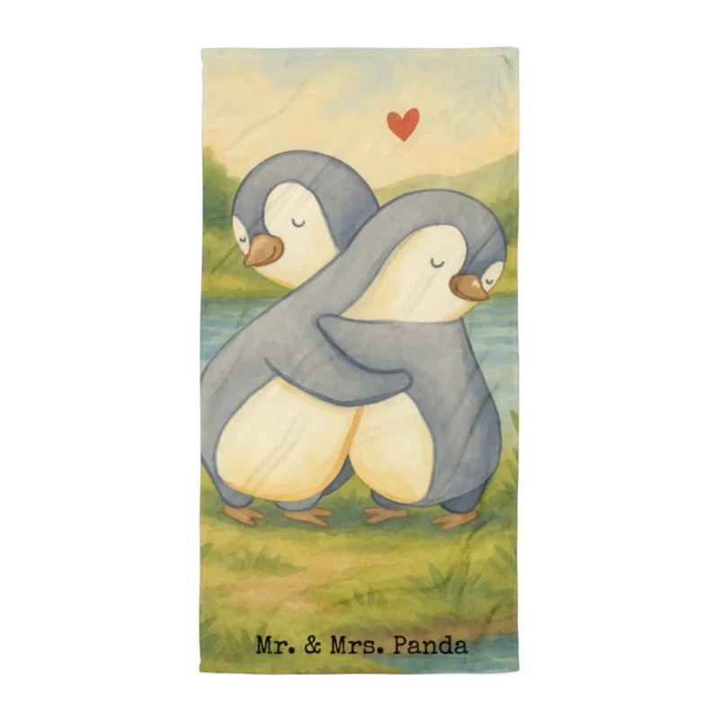 XL Badehandtuch Pinguine Kuscheln Design